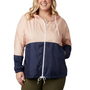 Columbia Flash Forward Windbreaker Plus Size, Chamarras Azul Marino Para Mujer | 178564-EJS